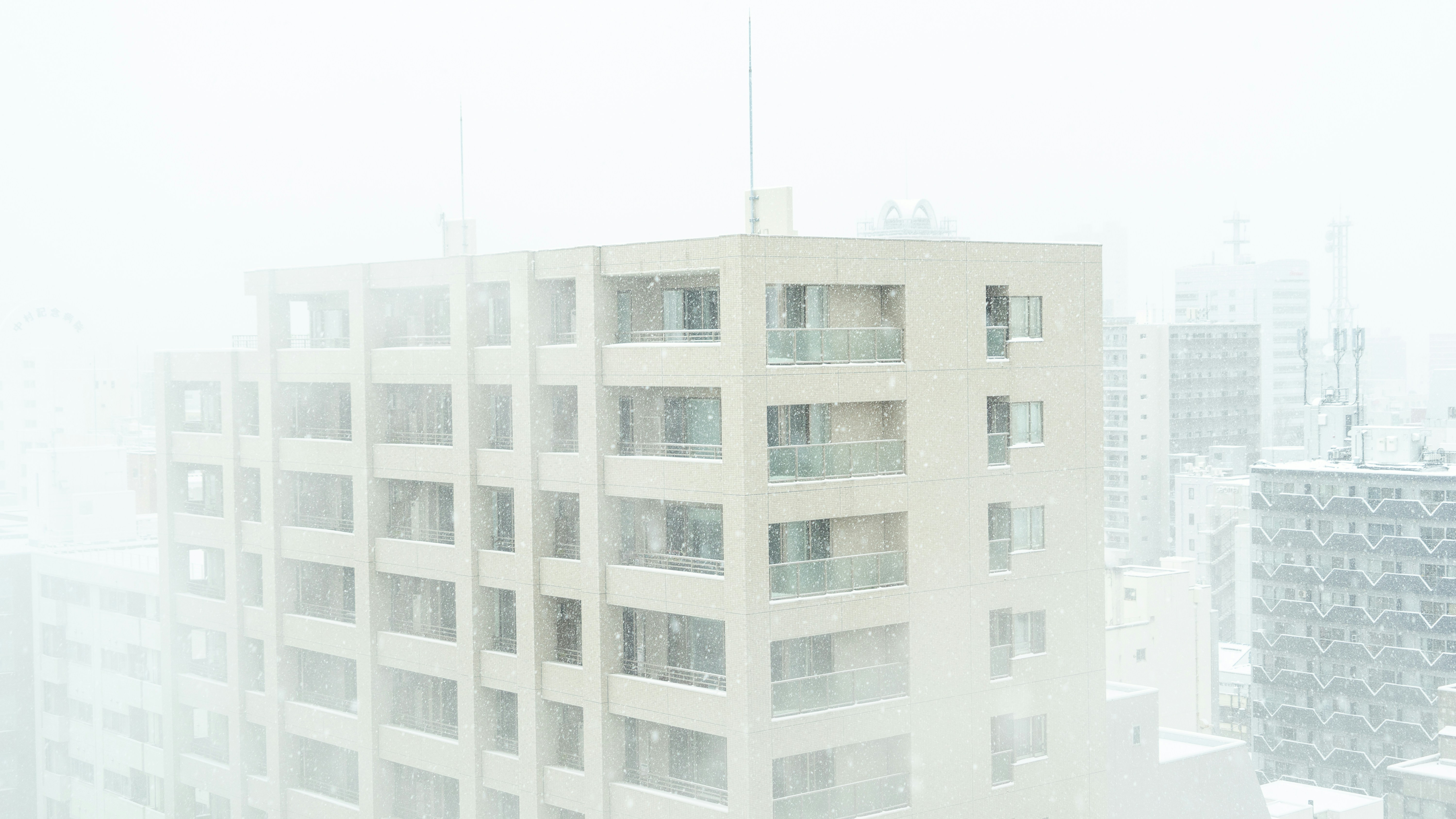 冬の札幌の街並み