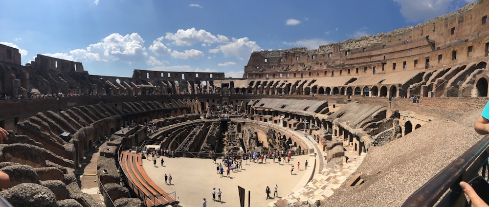 arena under blue sky