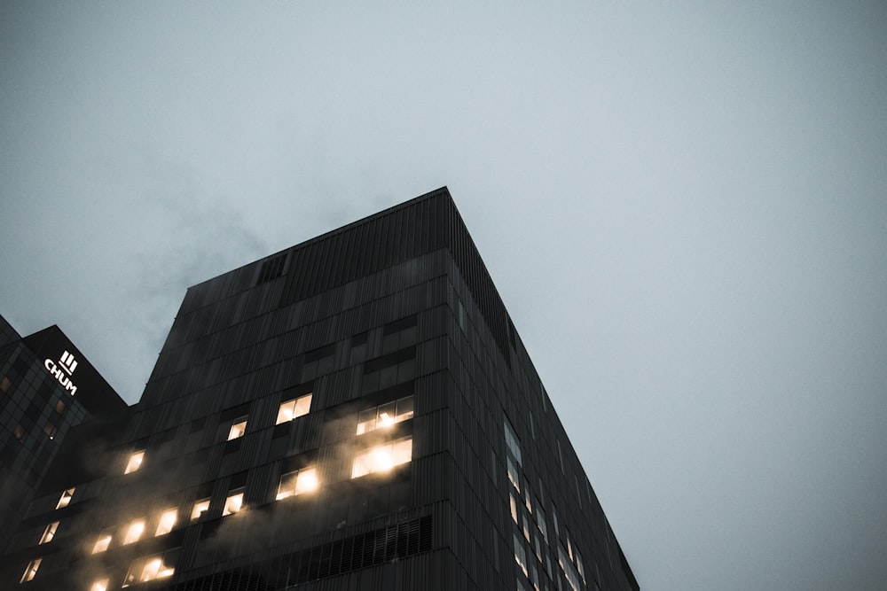 low angle photo of concrete building