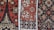 Intricate textile patterns featuring geometric and symmetrical designs in rich colors, showcasing detailed motifs common in traditional fabric. The repeating shapes and lines are crafted with precision, creating a visually captivating and culturally significant piece.