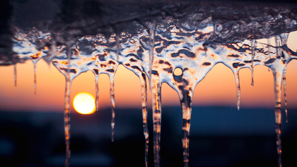 icicles closeup photo