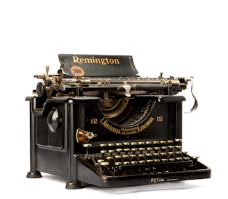 classic black Remington typewriter