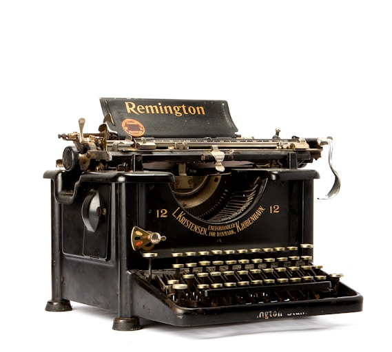 classic black Remington typewriter