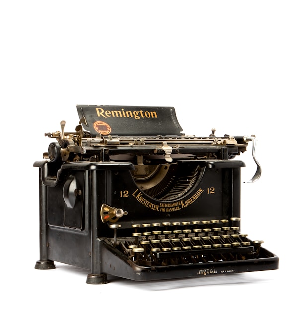 classic black Remington typewriter