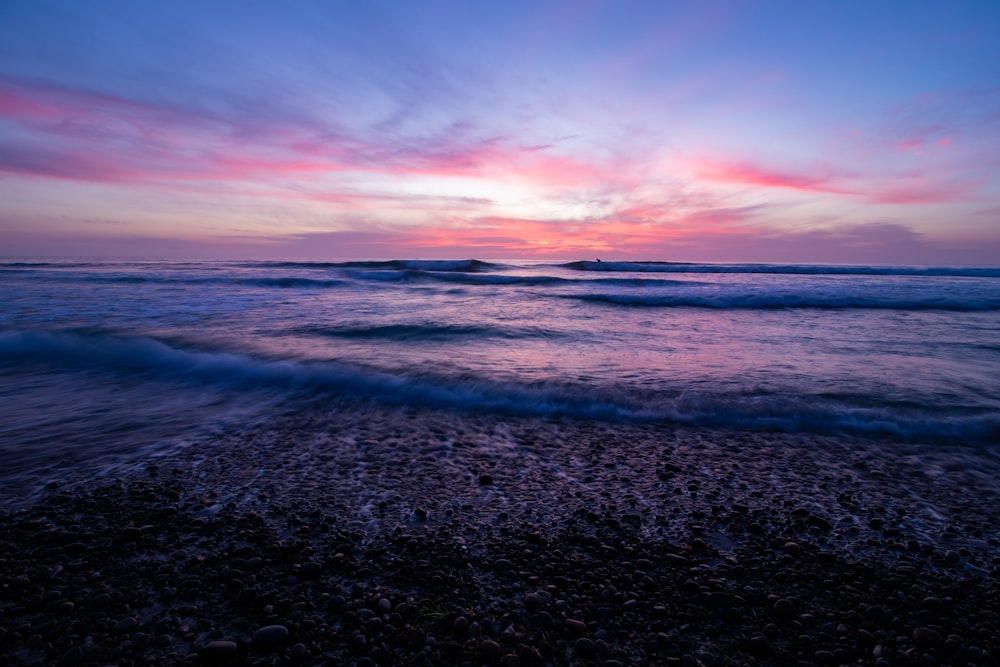 photo of horizon during golden hour