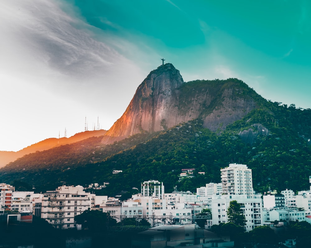 Rio De Janero, Brasilien unter blauem Himmel