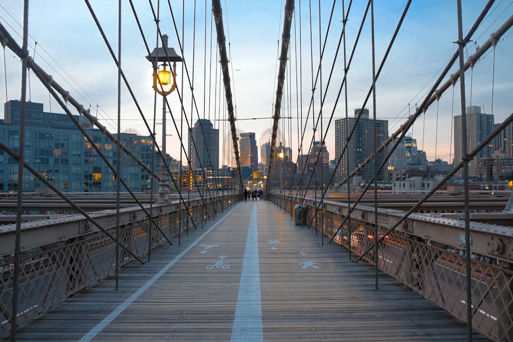 cable-stayed bridge near highrise building