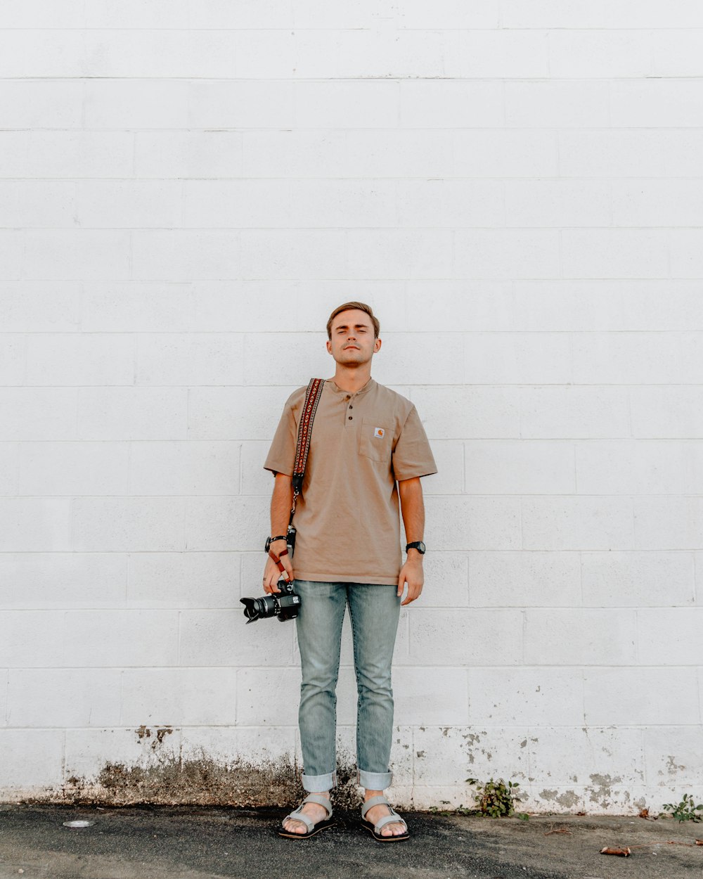 man holding camera