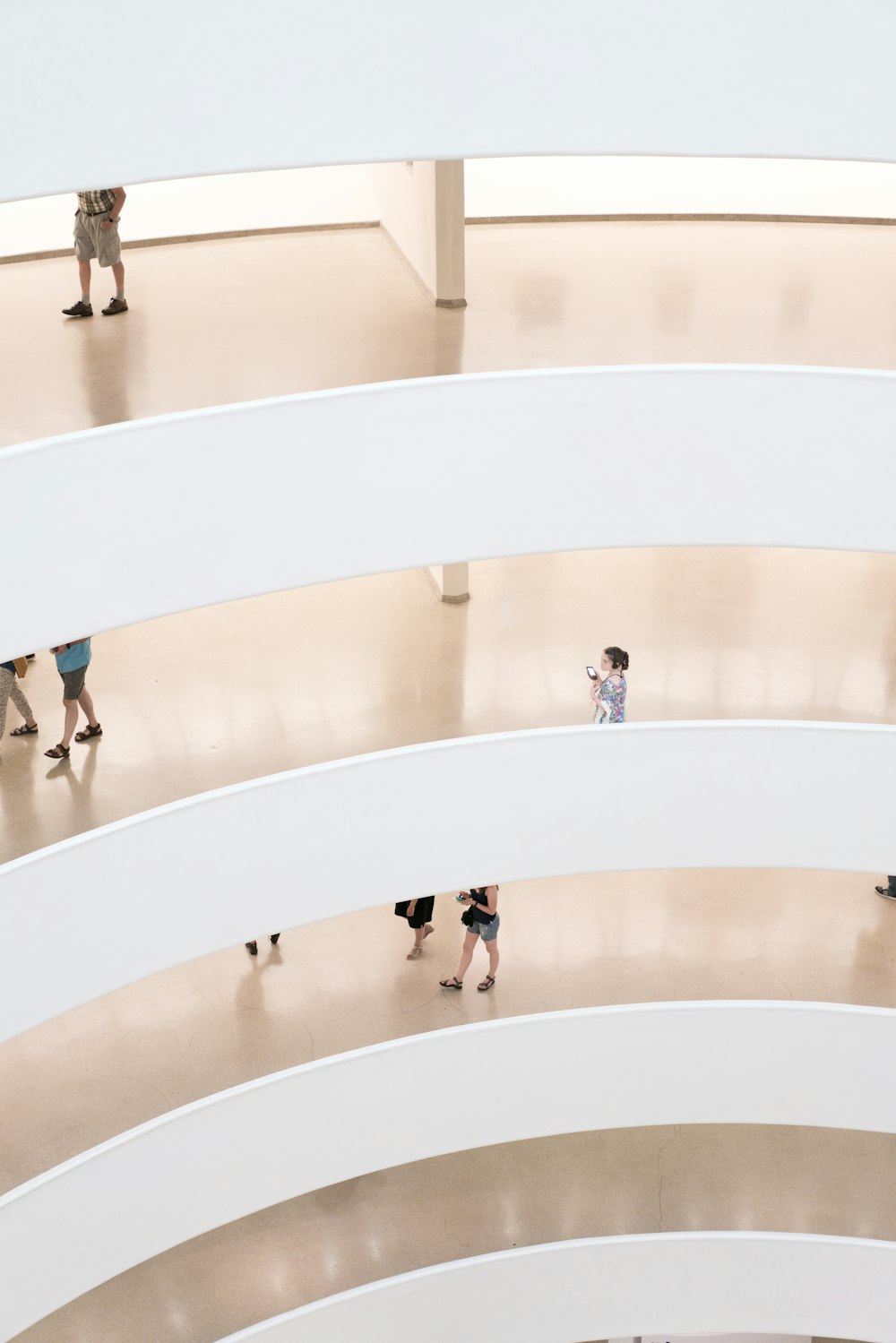 people walking inside building