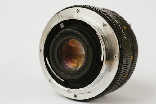 close-up photography of telephoto lens