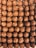 Close-up of assorted gourmet chocolates arranged on a wooden platter.