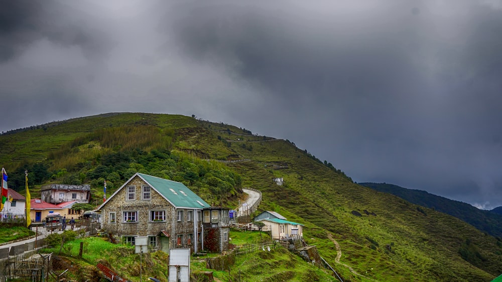 houses on mountains during daytime