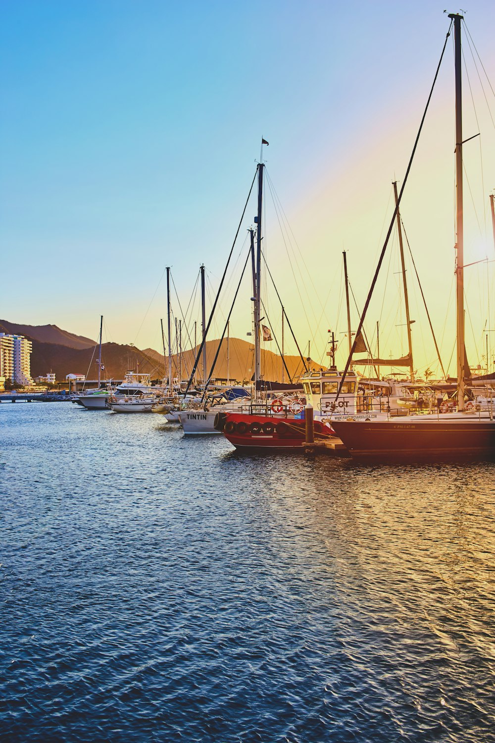 Barcos en el puerto durante el día