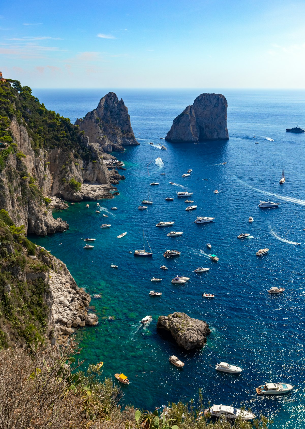 Capri March — Faraglioni rocks spring