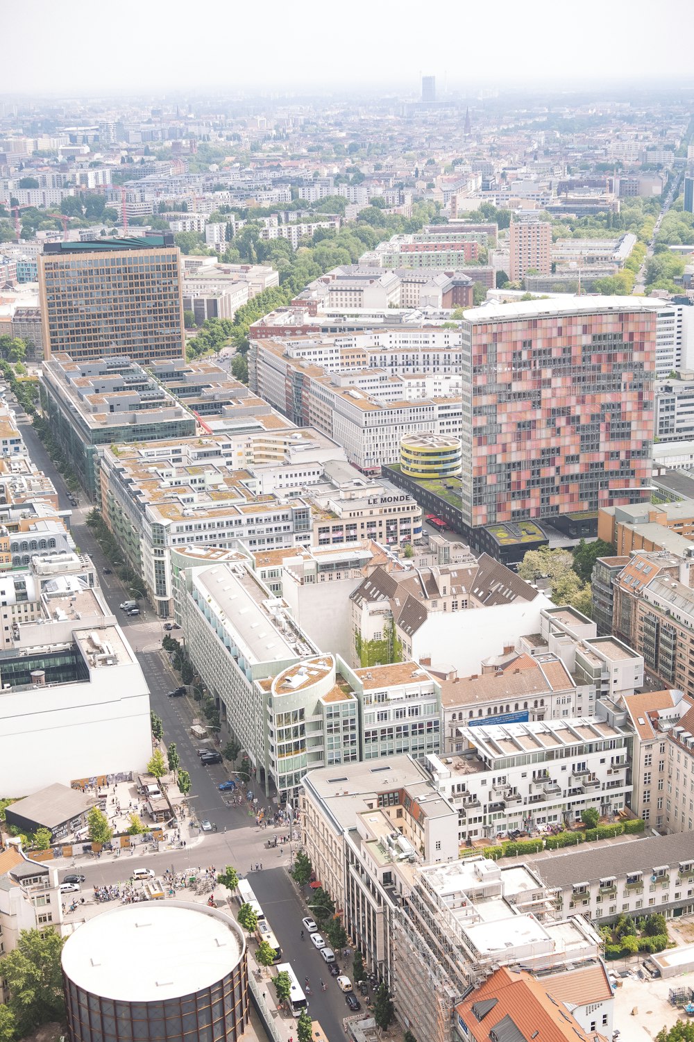 high-angle photography of high-rise buildings