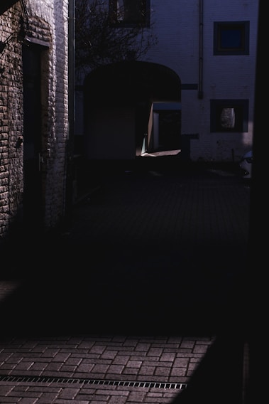 A dark alley representing the hidden dangers of toxic relationships.