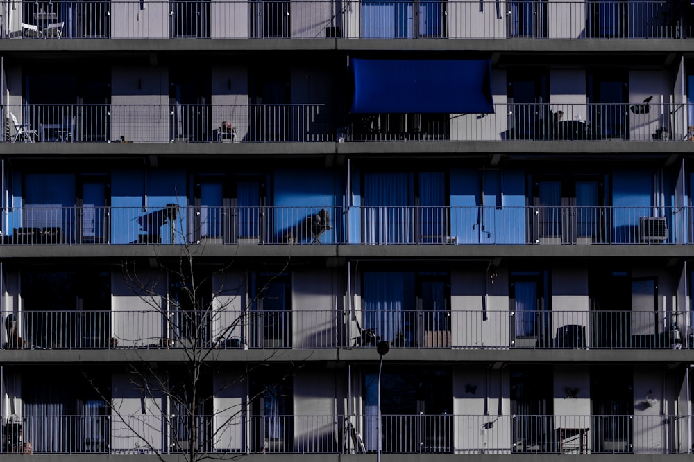 white painted building