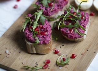 leavened bread with spreads