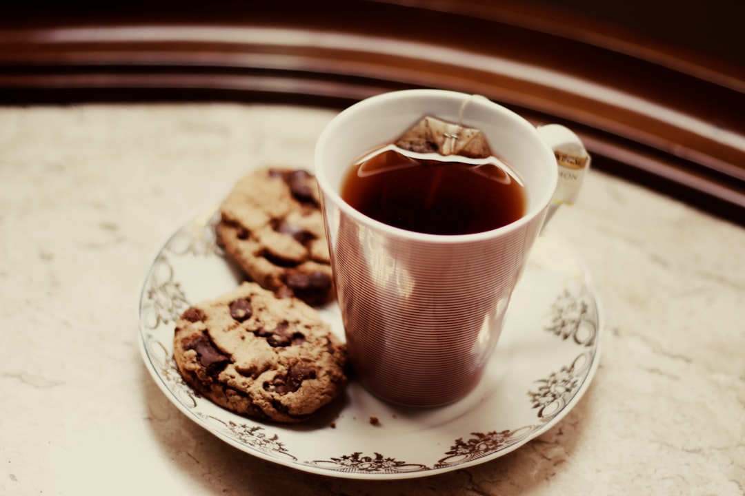 chocolate chip cookies and coffee