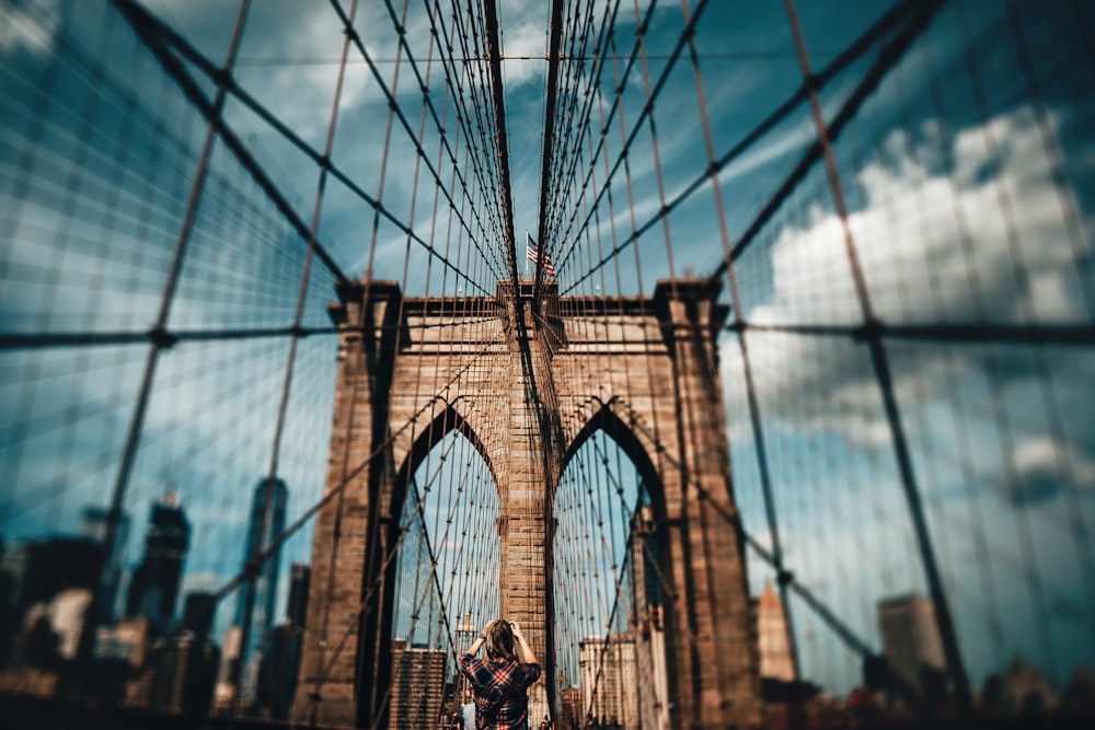 Brooklyn bridge during daytime