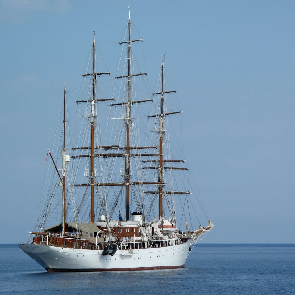 white ship on blue ocean water during daytime