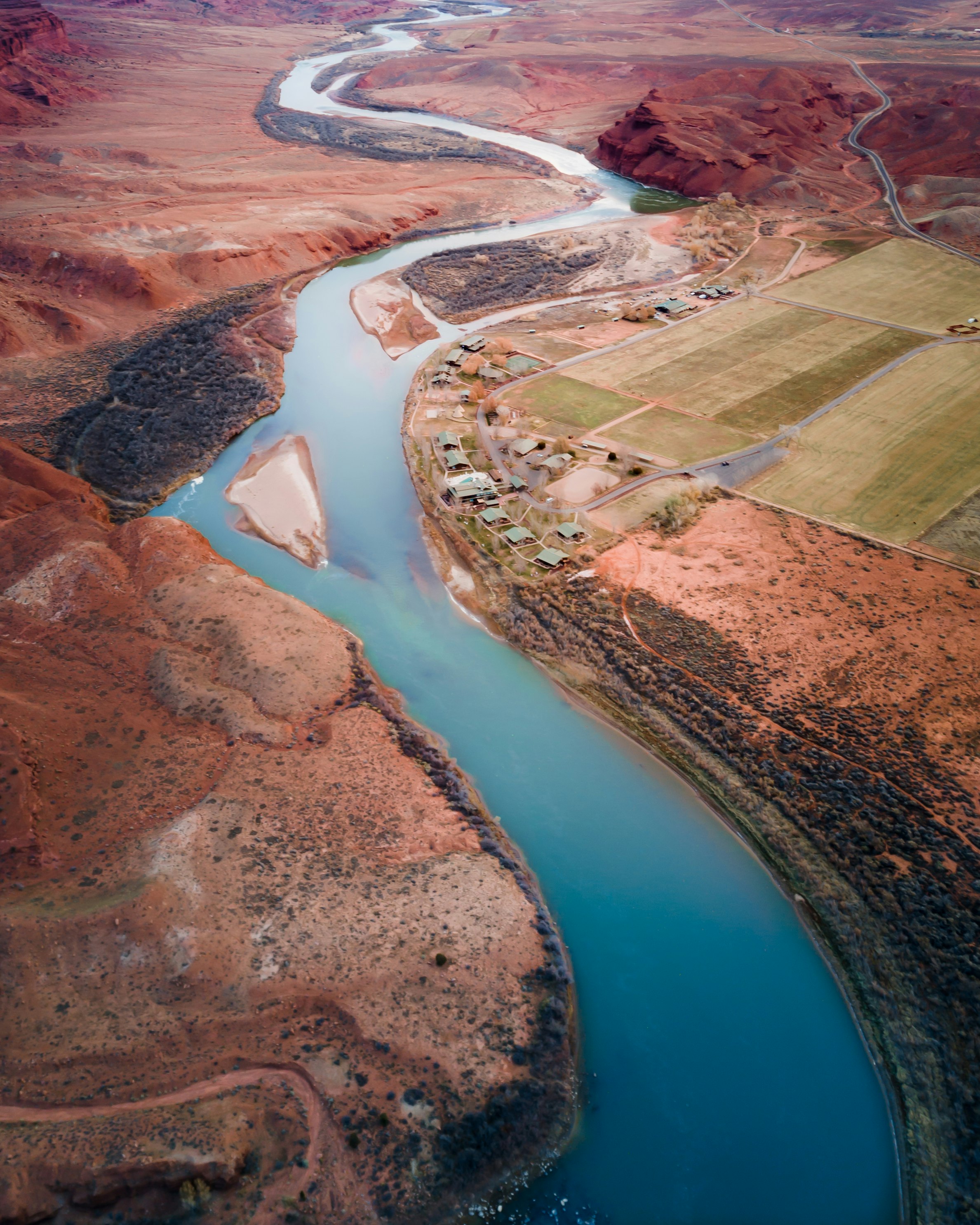 aerial photography of river during daytime