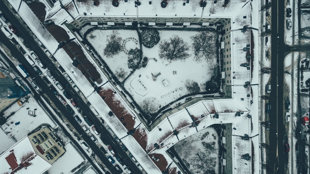 aerial view photography of buildings