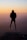 silhouette photography of person jumping