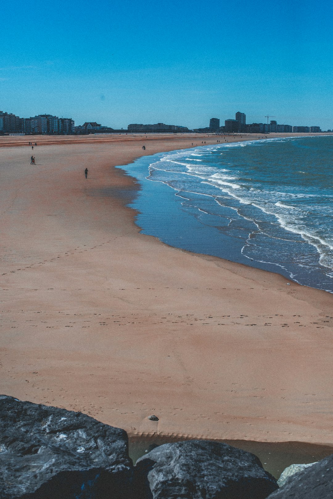 seashore under blue sky