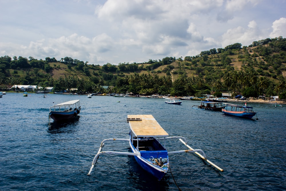 assorted boats on blue body of water during daytime