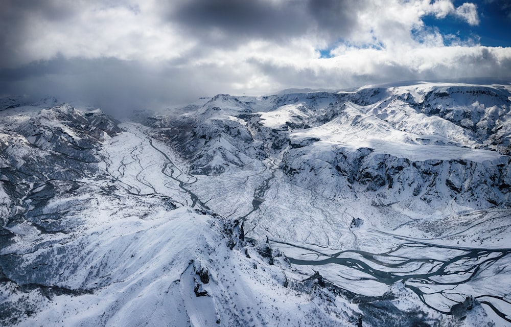 mountains and snowfield