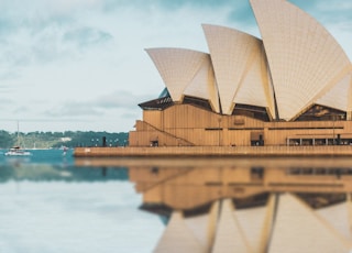 a picture of the sydney opera house taken from across the water