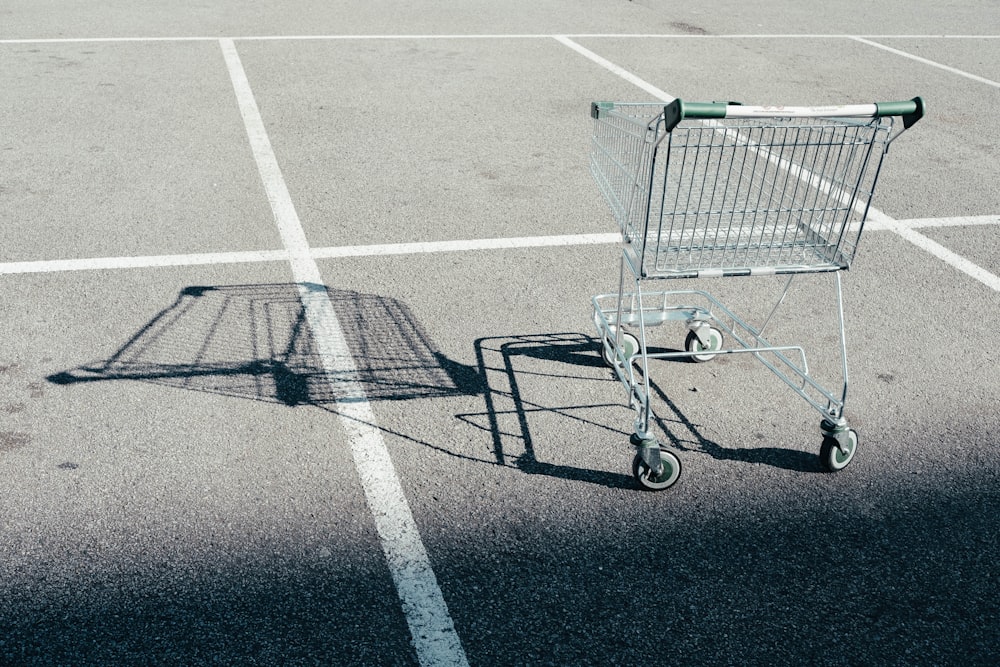 gray shopping cart