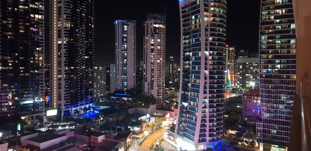 aerial photography of high-rise buildings