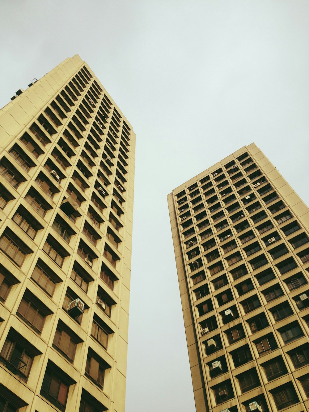 low angle photo of high rise building