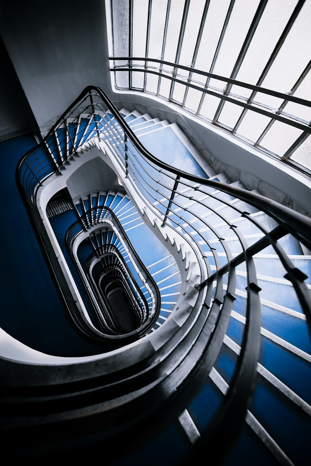 empty spiral stairs