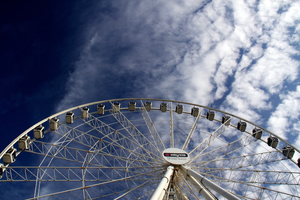 white ferris wheel