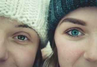 two smiling women