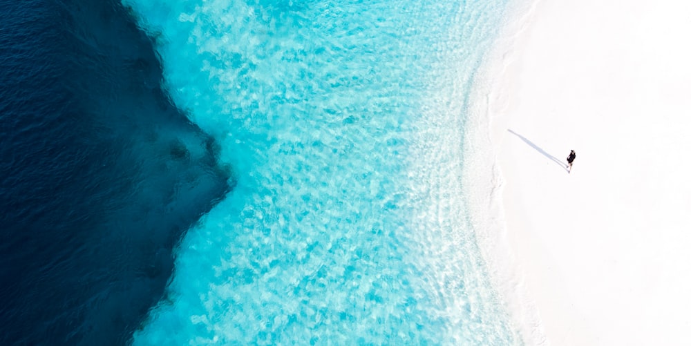 aerial view of ocean