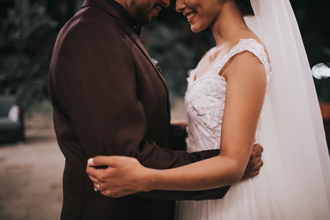 dancing bride and groom