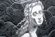 High-resolution close-up of a detailed digital drawing with intricate line work and soft shading.
