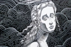 High-resolution close-up of a detailed digital drawing with intricate line work and soft shading.