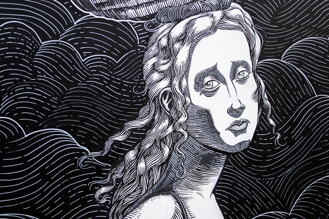 woman illustration painting,