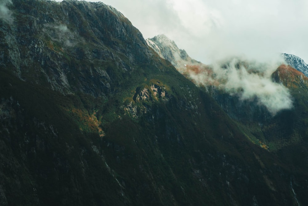 aerial view photography of mountain