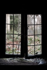closed broken window