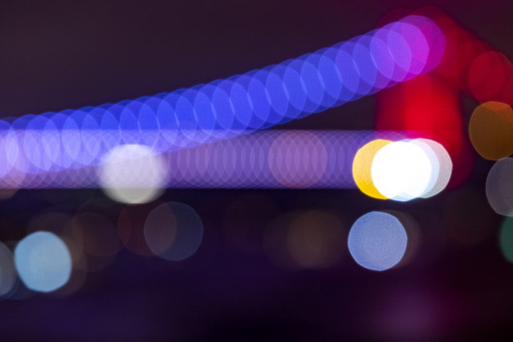 multicolored bokeh lights