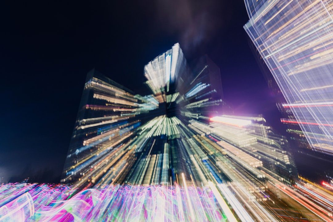 time-lapse photo of city lights during night