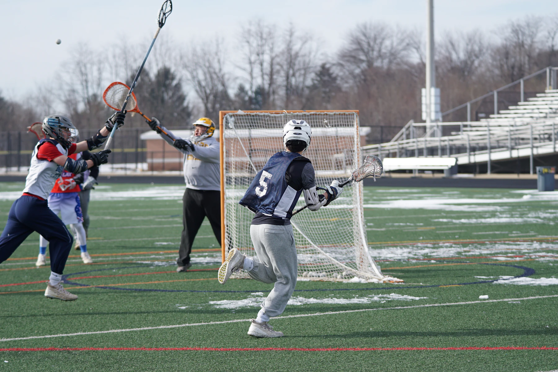 BOYS LACROSSE action