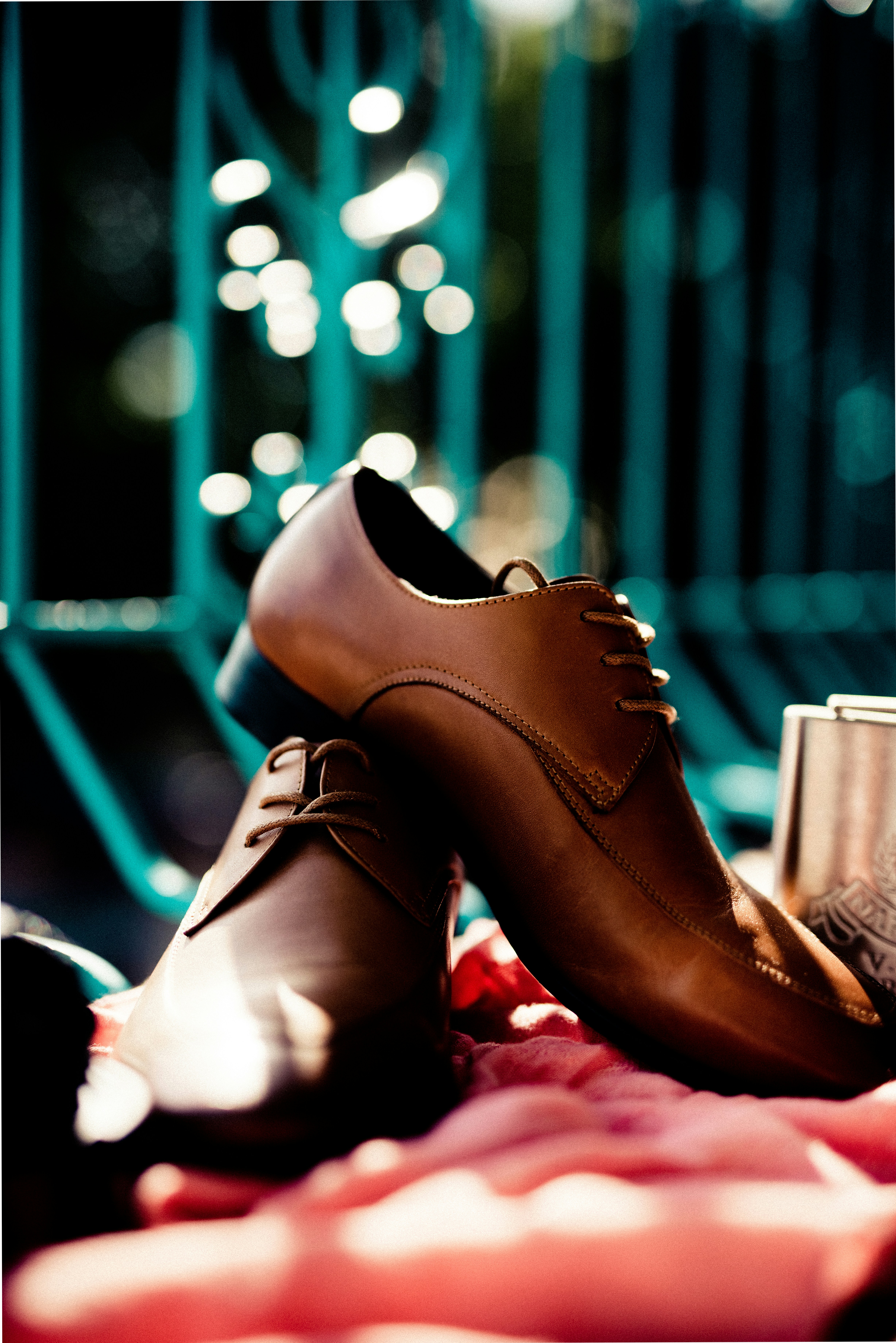 brown leather shoes