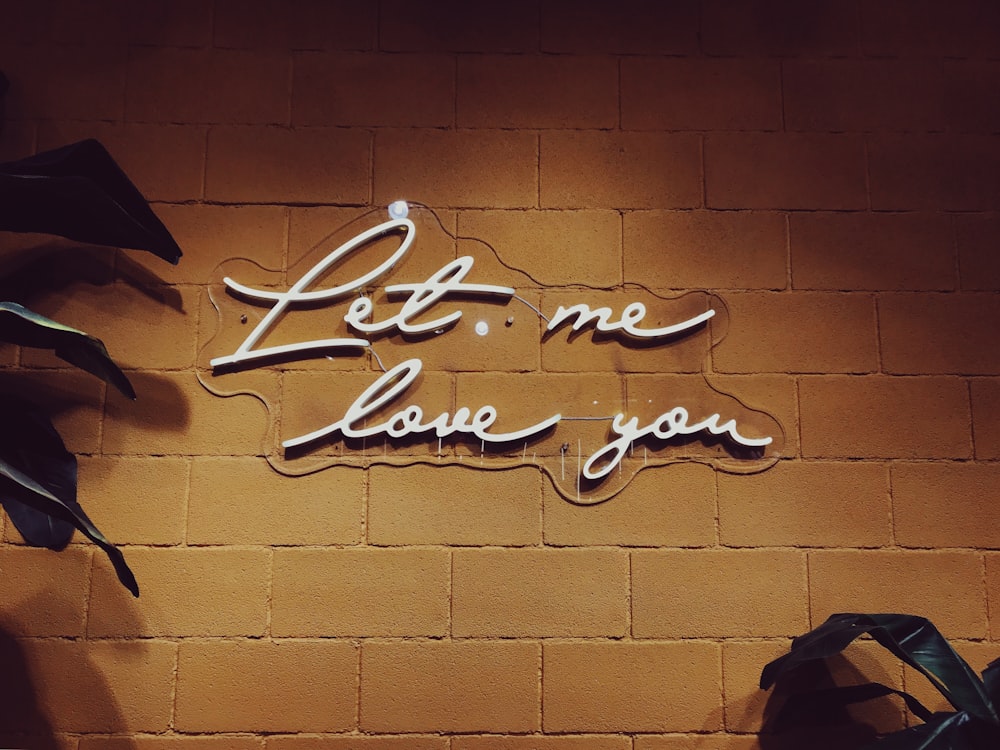 Let me love you wall art